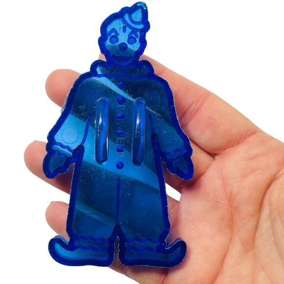 Domar Other - Blue Circus Clown Cookie Imprint Cutter Vintage 50s Domar 4 inch